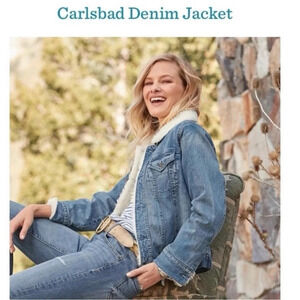 Sundance Carlsbad Denim Jacket Large sherpa lined jean jacket